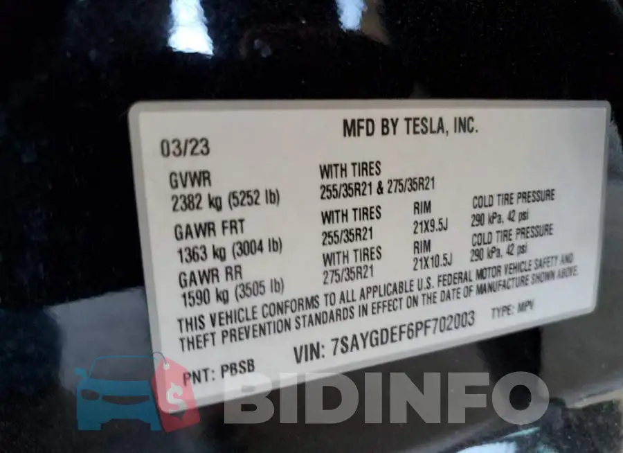 7SAYGDEF6PF702003 Photo# 13