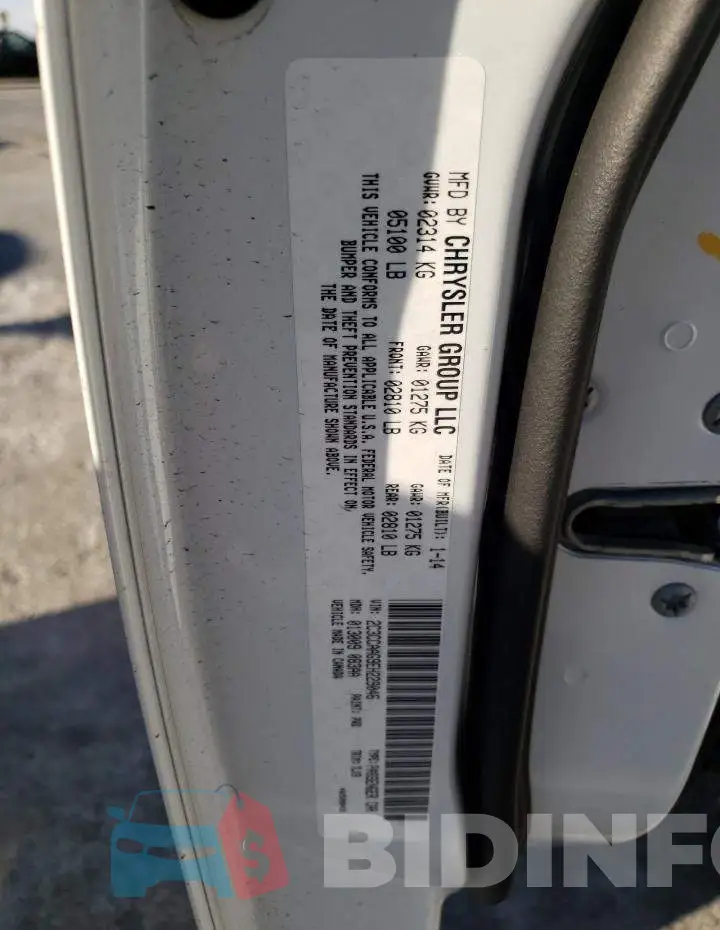 2C3CCAAG9EH229046 Photo# 13