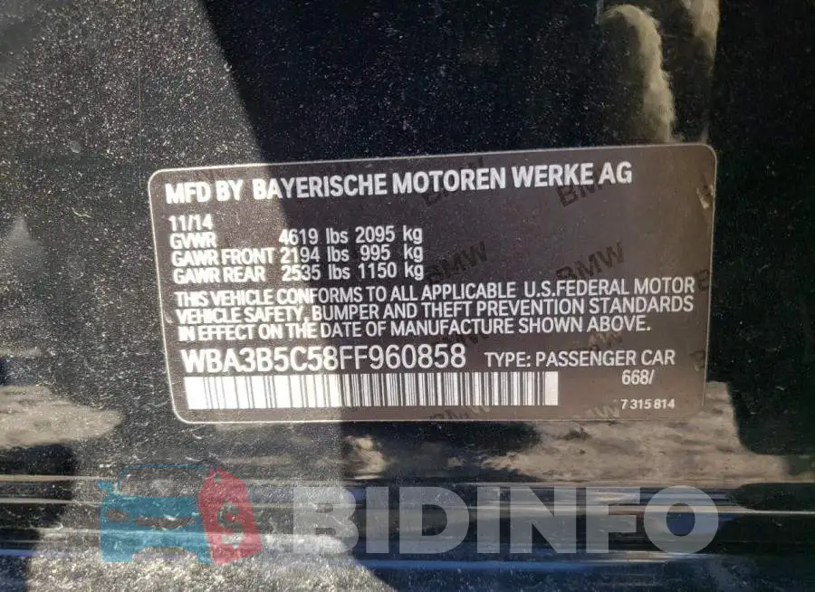 WBA3B5C58FF960858 Photo# 13