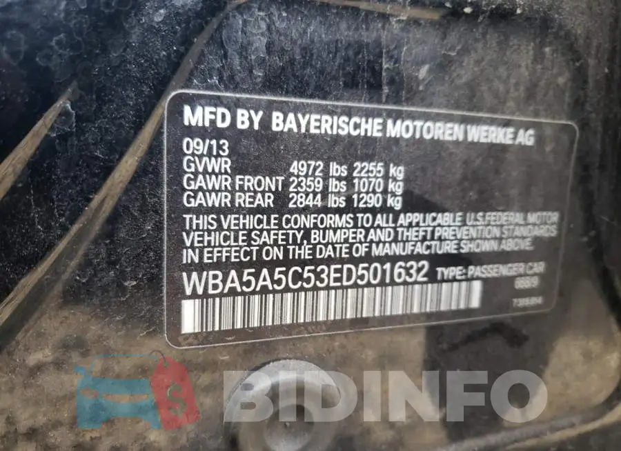 WBA5A5C53ED501632 Photo# 13