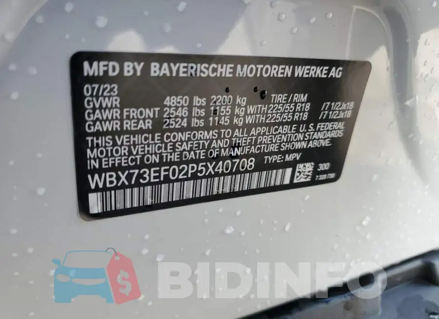 WBX73EF02P5X40708 Photo# 12