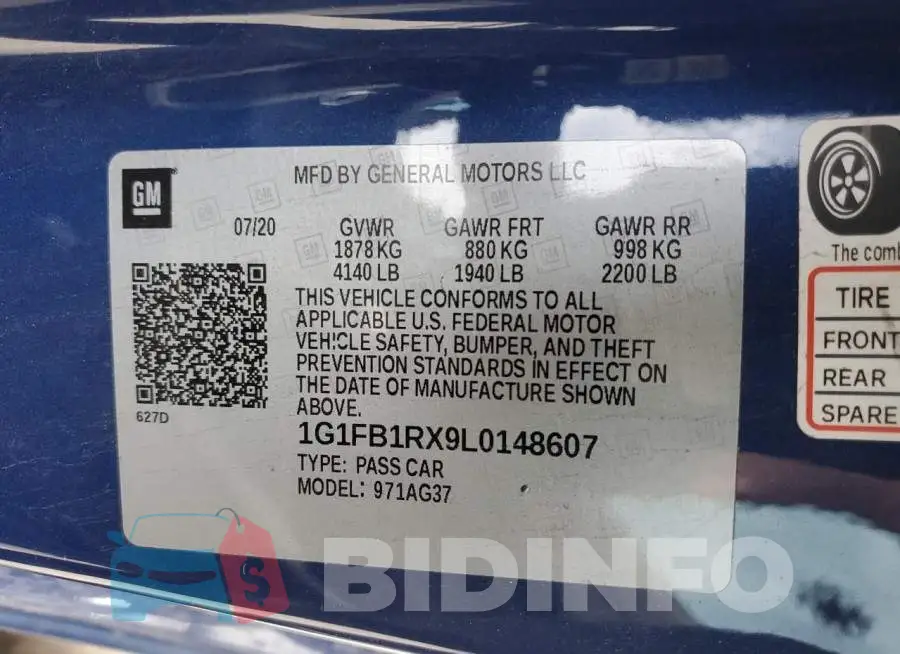 1G1FB1RX9L0148607 Photo# 12