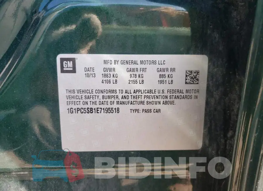 1G1PC5SB1E7195518 Photo# 13