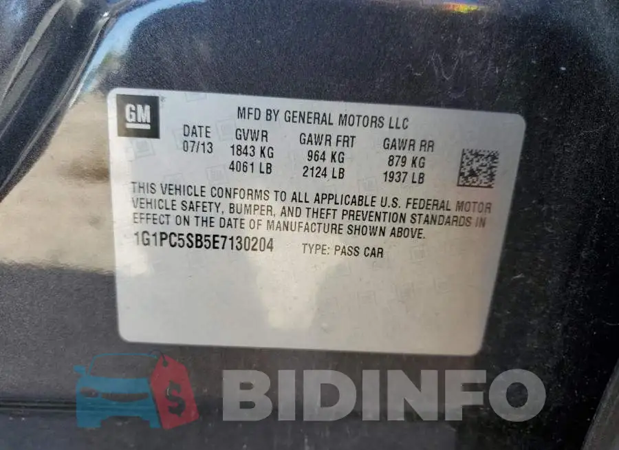 1G1PC5SB5E7130204 Photo# 12