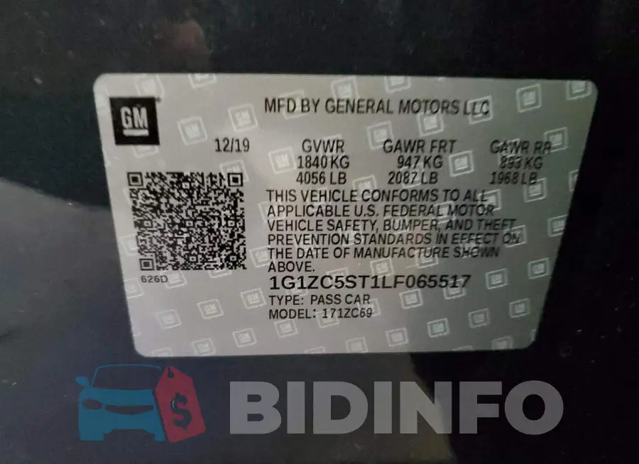 1G1ZC5ST1LF065517 Photo# 12