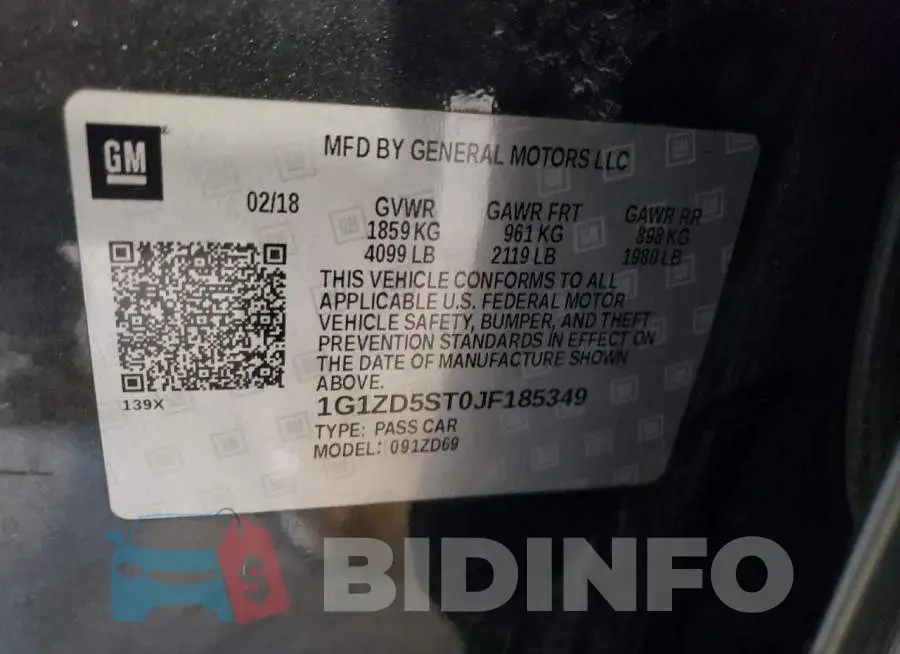 1G1ZD5ST0JF185349 Photo# 12