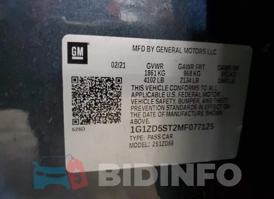1G1ZD5ST2MF077125 Photo# 12