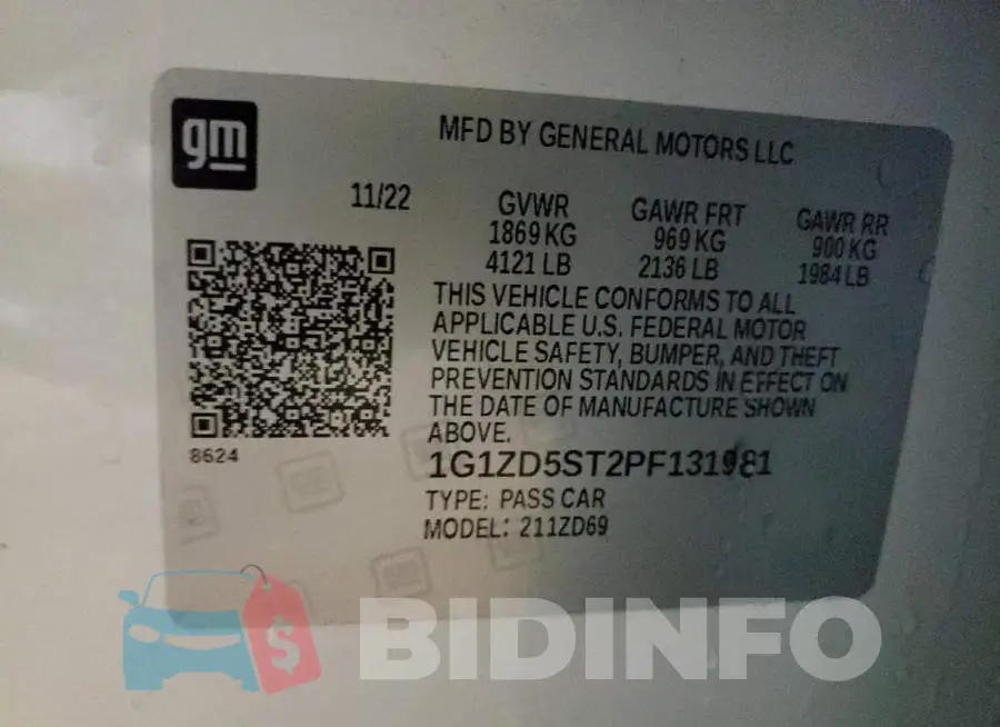 1G1ZD5ST2PF131981 Photo# 12