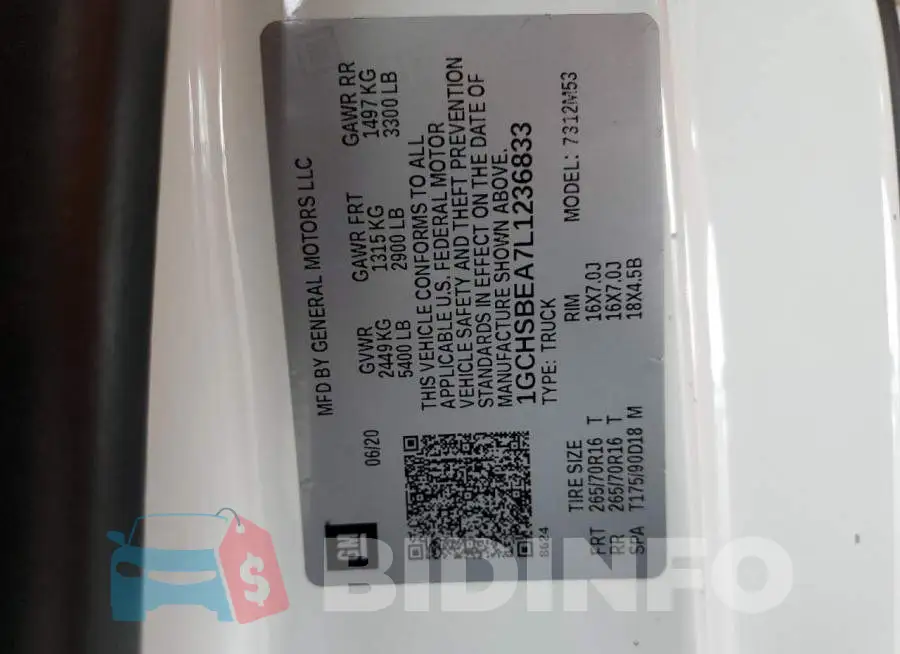 1GCHSBEA7L1236833 Photo# 13