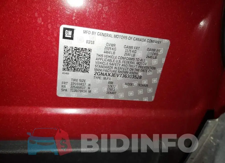 2GNAXJEV7J6303528 Photo# 12