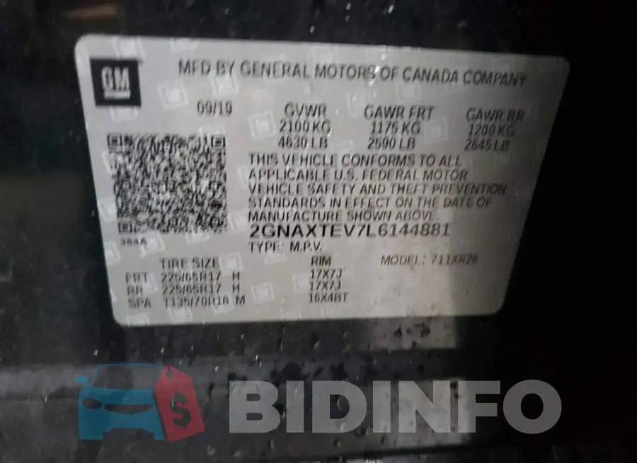 2GNAXTEV7L6144881 Photo# 12
