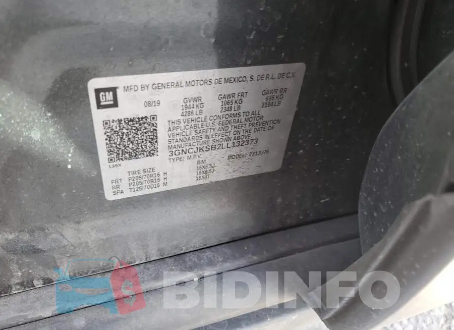 3GNCJKSB2LL132373 Photo# 13