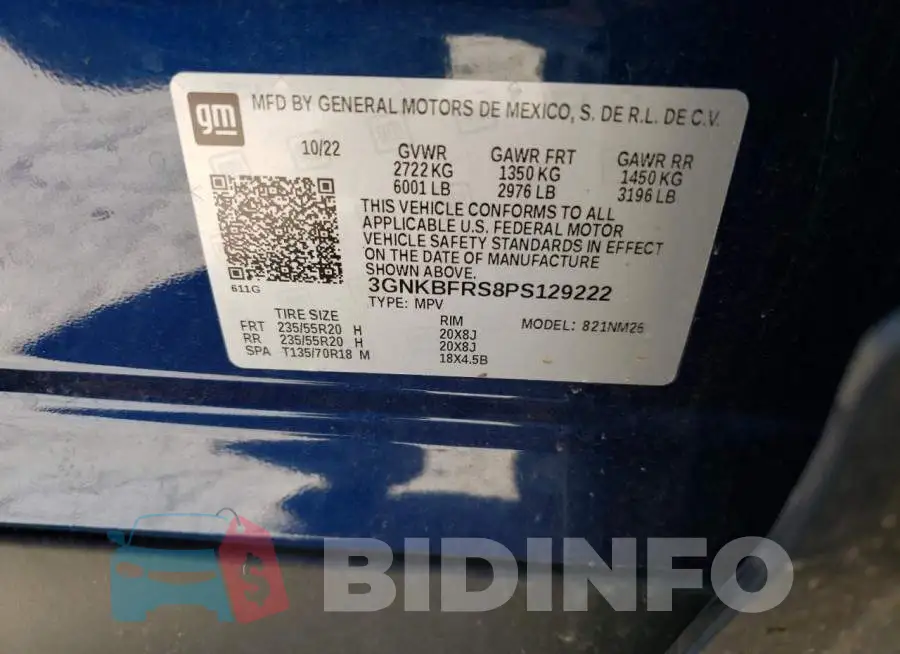 3GNKBFRS8PS129222 Photo# 12