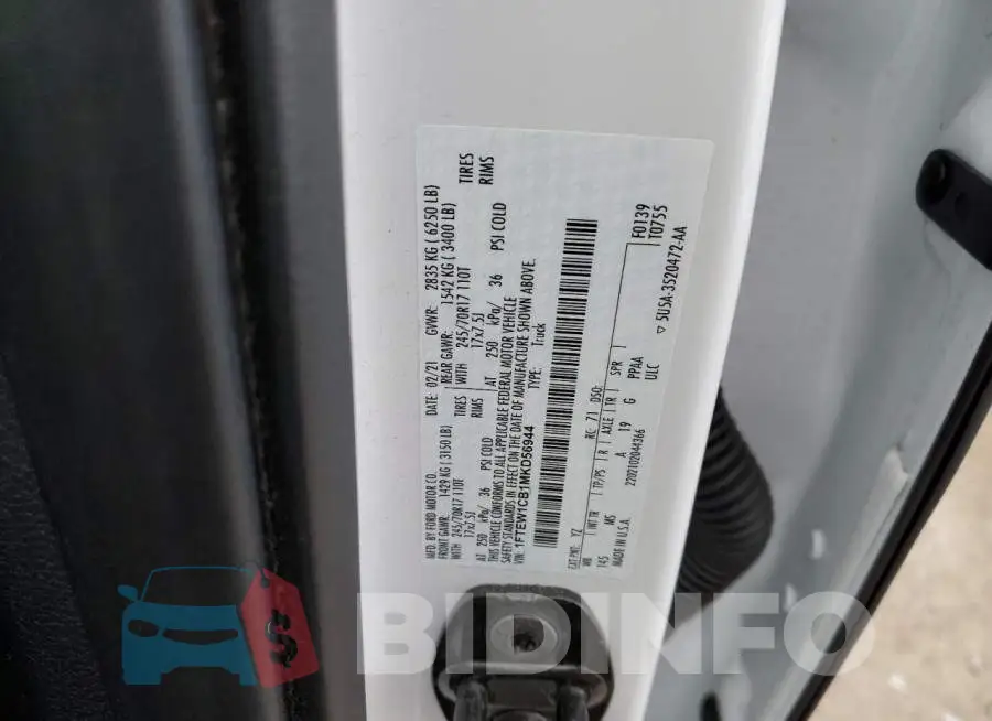 1FTEW1CB1MKD56944 Photo# 12