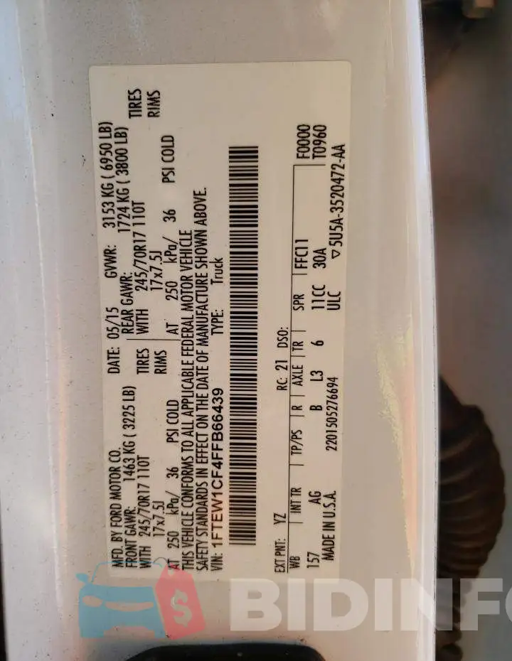 1FTEW1CF4FFB66439 Photo# 12
