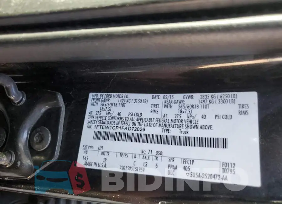 1FTEW1CP1FKD72026 Photo# 12