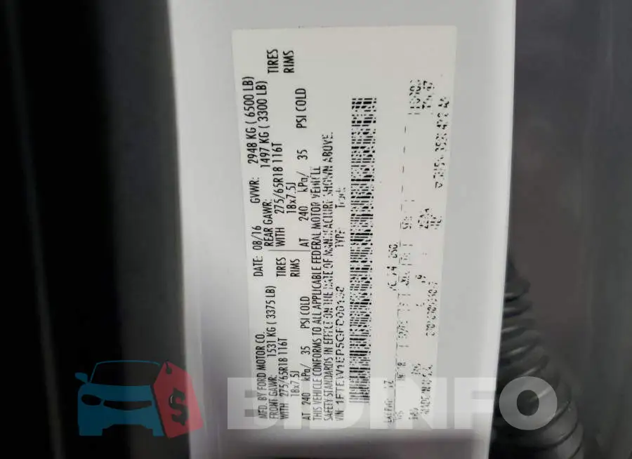 1FTEW1EP5GFD00138 Photo# 12