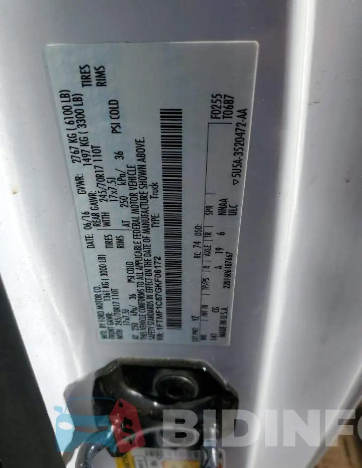 1FTMF1C87GKF06172 Photo# 12