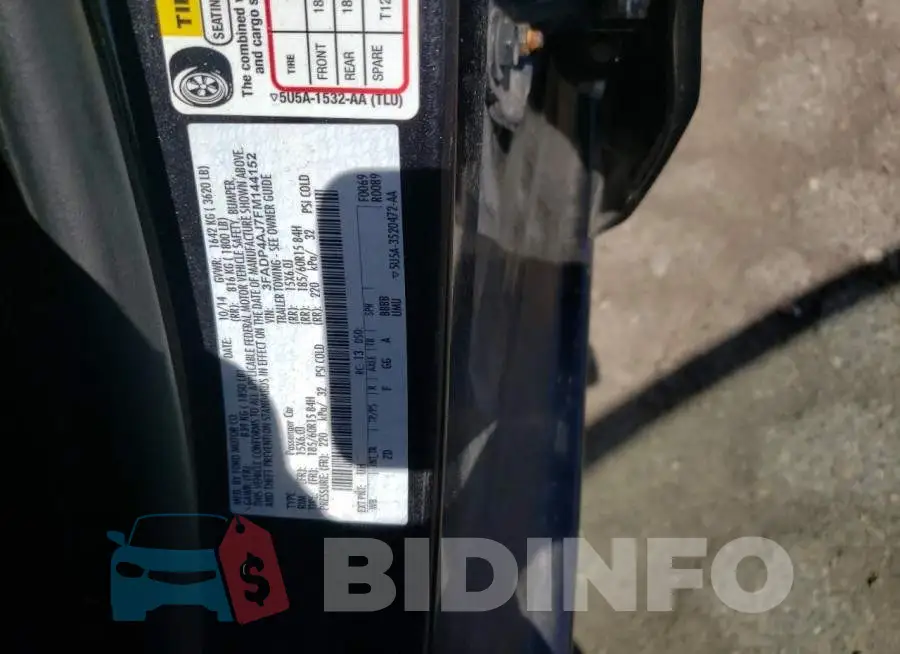 3FADP4AJ7FM144152 Photo# 12