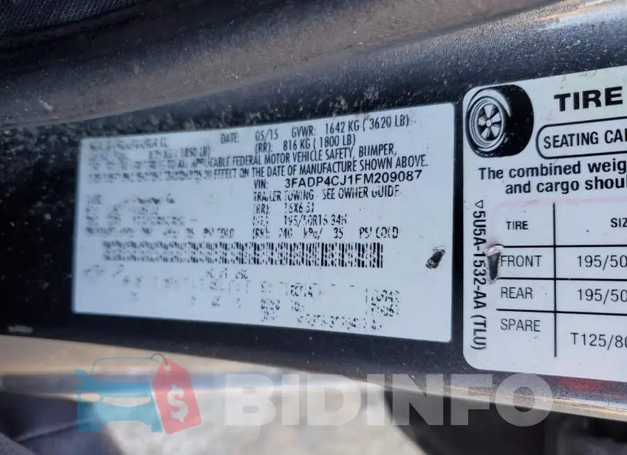 3FADP4CJ1FM209087 Photo# 12