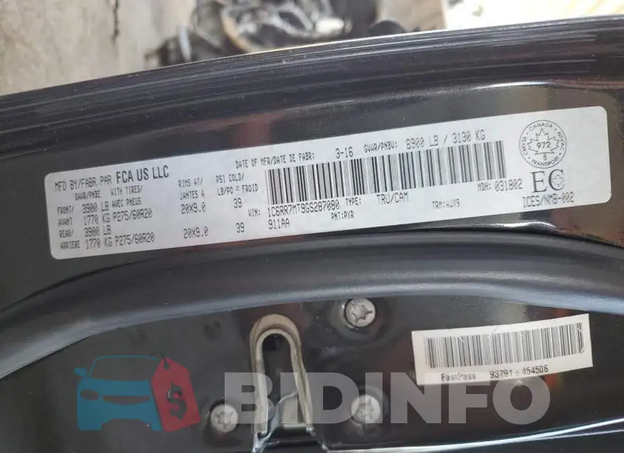 1C6RR7MT9GS287080 Photo# 12