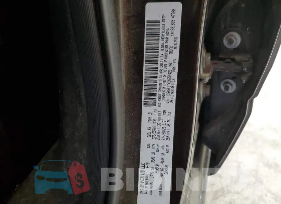 1C6SRFBTXKN654428 Photo# 12