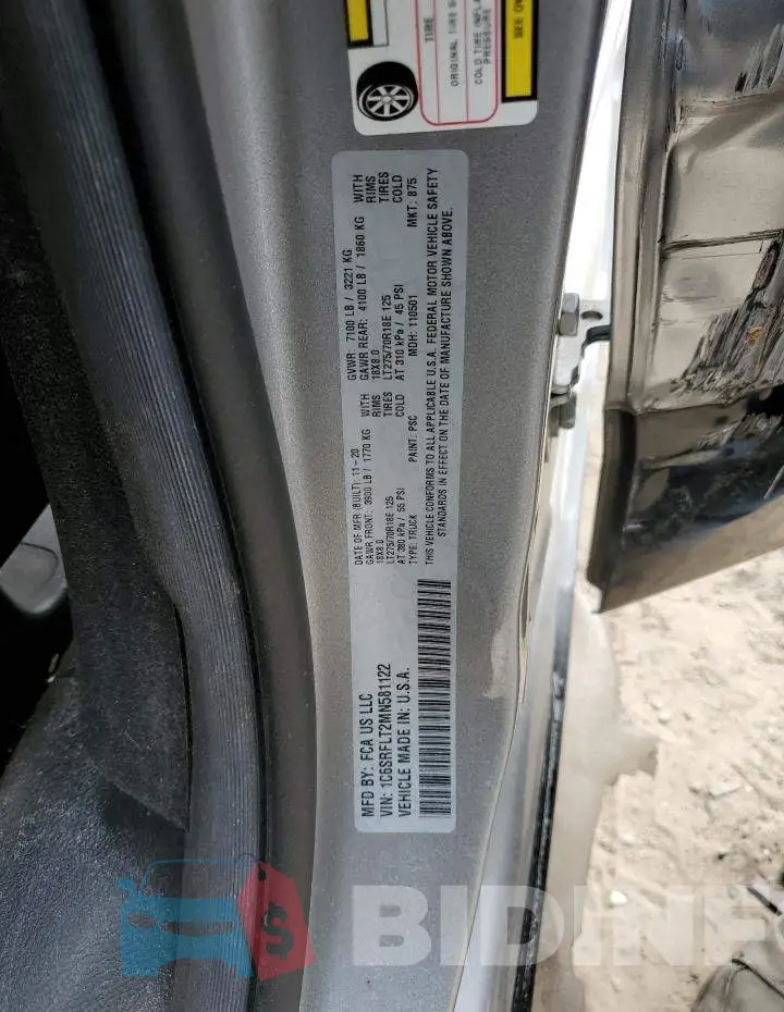 1C6SRFLT2MN581122 Photo# 12