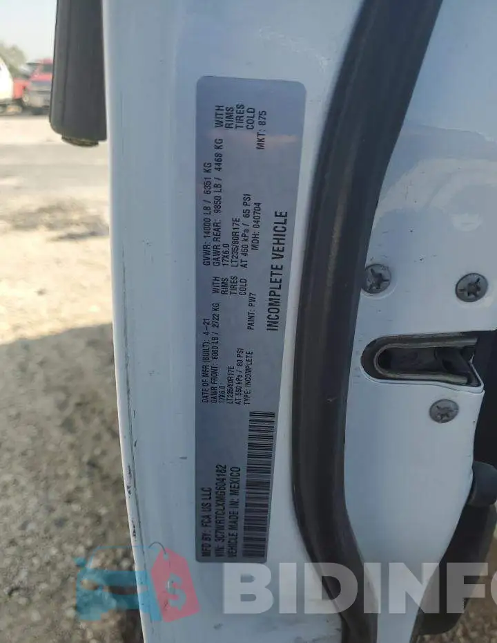 3C7WRTCLXMG604182 Photo# 12