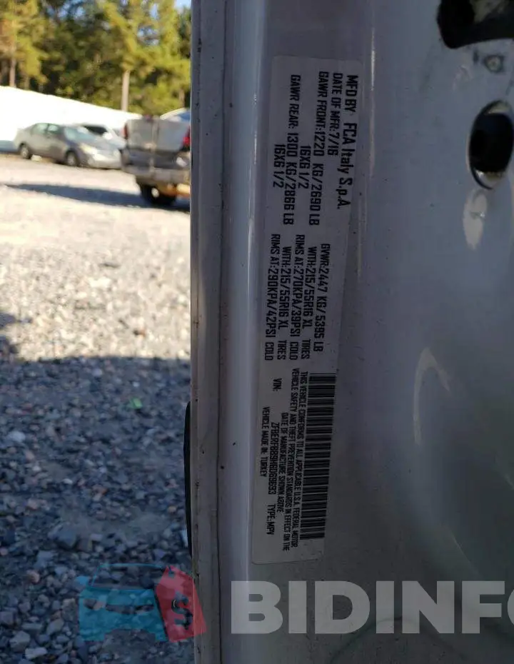 ZFBERFBB9H6D69693 Photo# 13