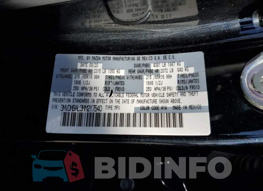 3MVDMBAL3MM217540 Photo# 12
