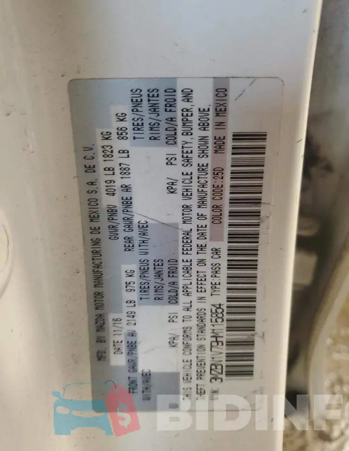 3MZBN1V79HM115854 Photo# 13
