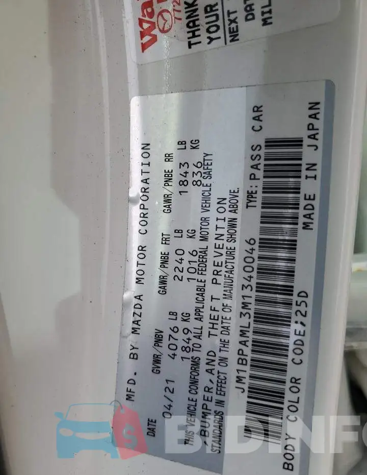 JM1BPAML3M1340046 Photo# 13