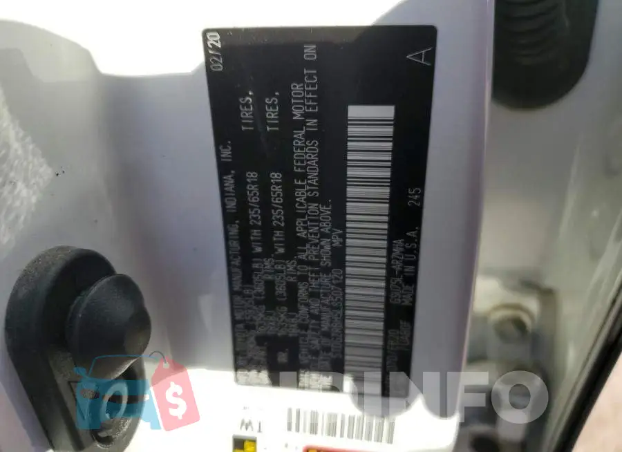 5TDGZRBH5LS507120 Photo# 14