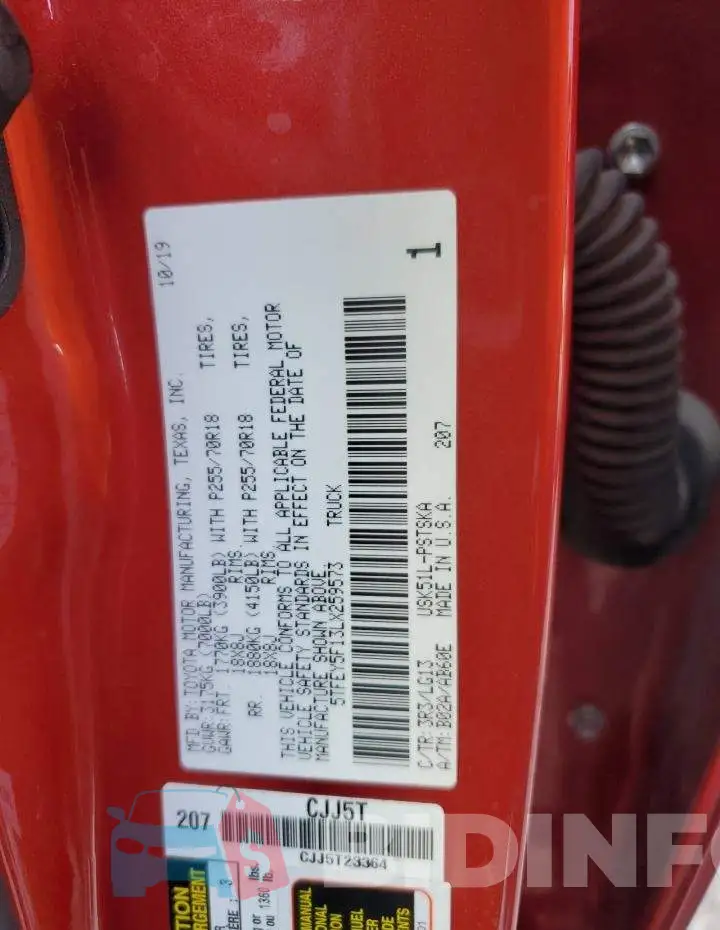 5TFEY5F13LX259573 Photo# 12