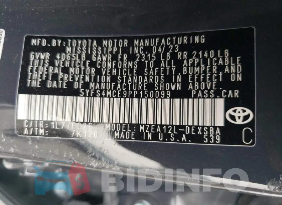 5YFS4MCE9PP150099 Photo# 12