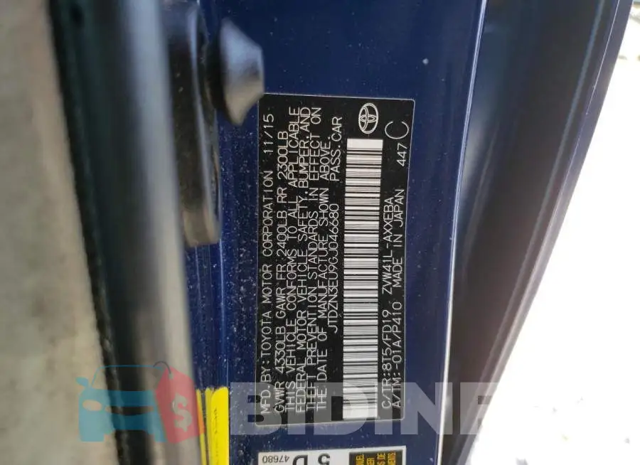 JTDZN3EU9GJ046680 Photo# 13
