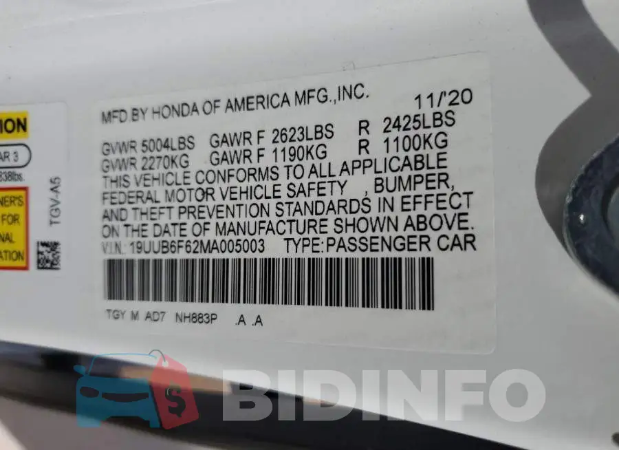 19UUB6F62MA005003 Photo# 12
