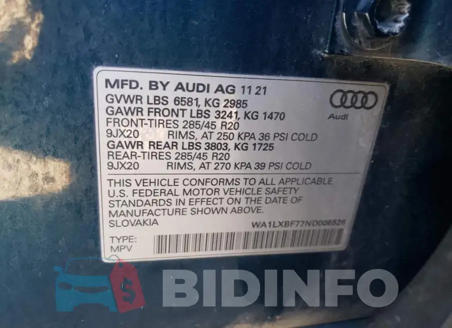 WA1LXBF77ND006526 Photo# 12