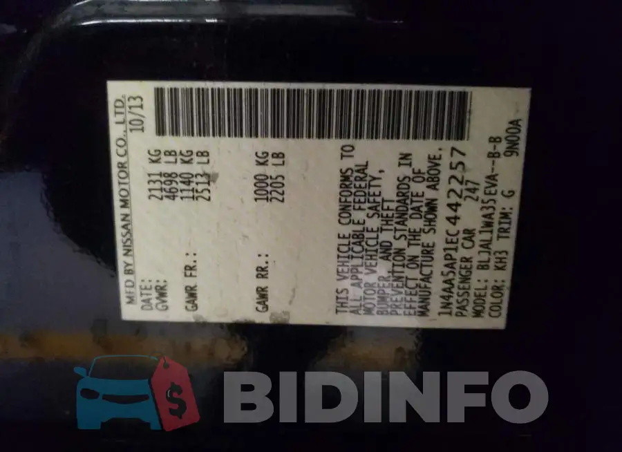 1N4AA5AP1EC442257 Photo# 13