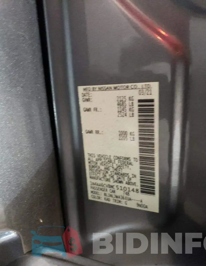 1N4AA6CV8MC510148 Photo# 12