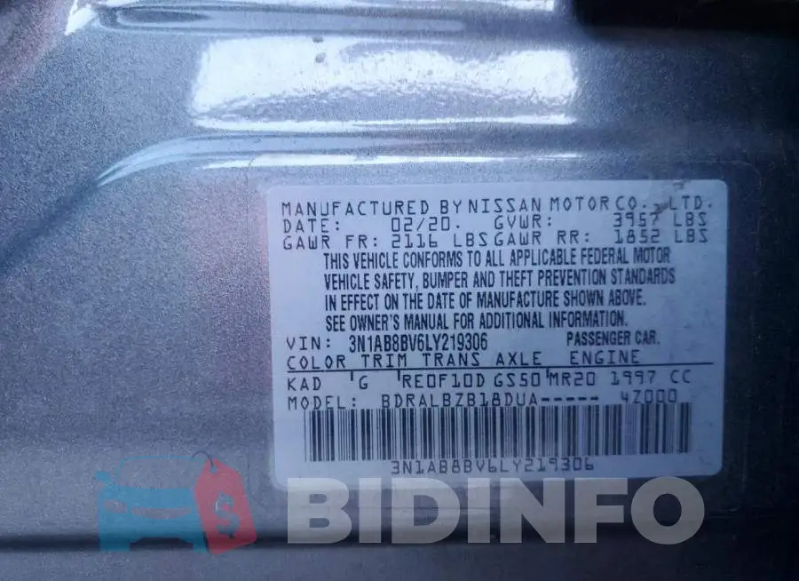 3N1AB8BV6LY219306 Photo# 12