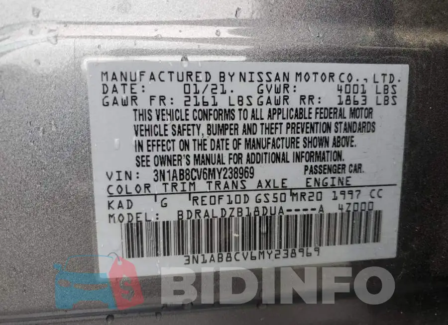 3N1AB8CV6MY238969 Photo# 12