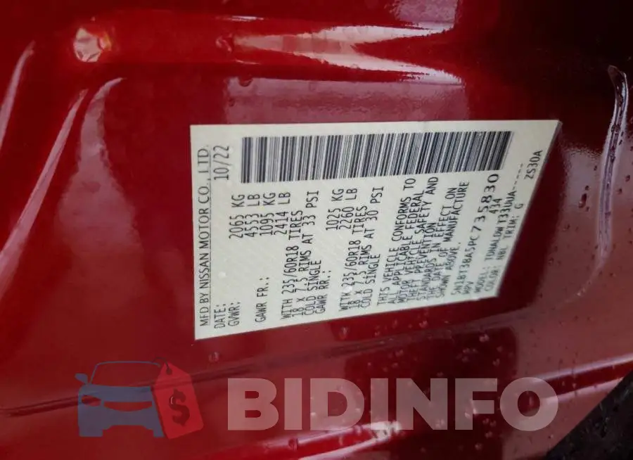 5N1BT3BA5PC735830 Photo# 12