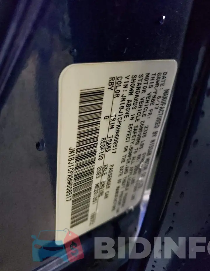JN1BJ1CPXHW006517 Photo# 13