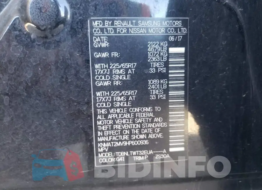 KNMAT2MV9HP600936 Photo# 14