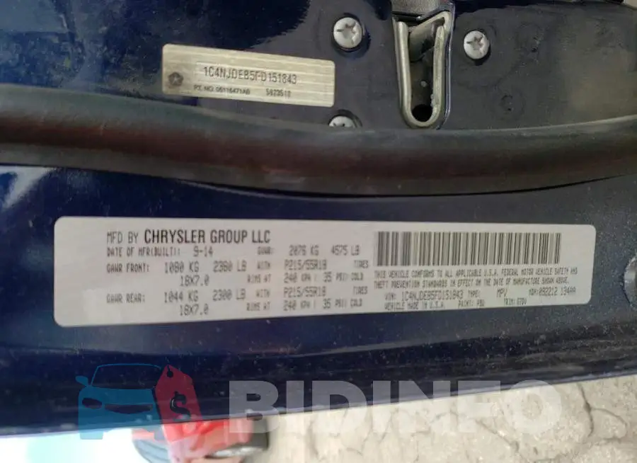 1C4NJDEB5FD151843 Photo# 12
