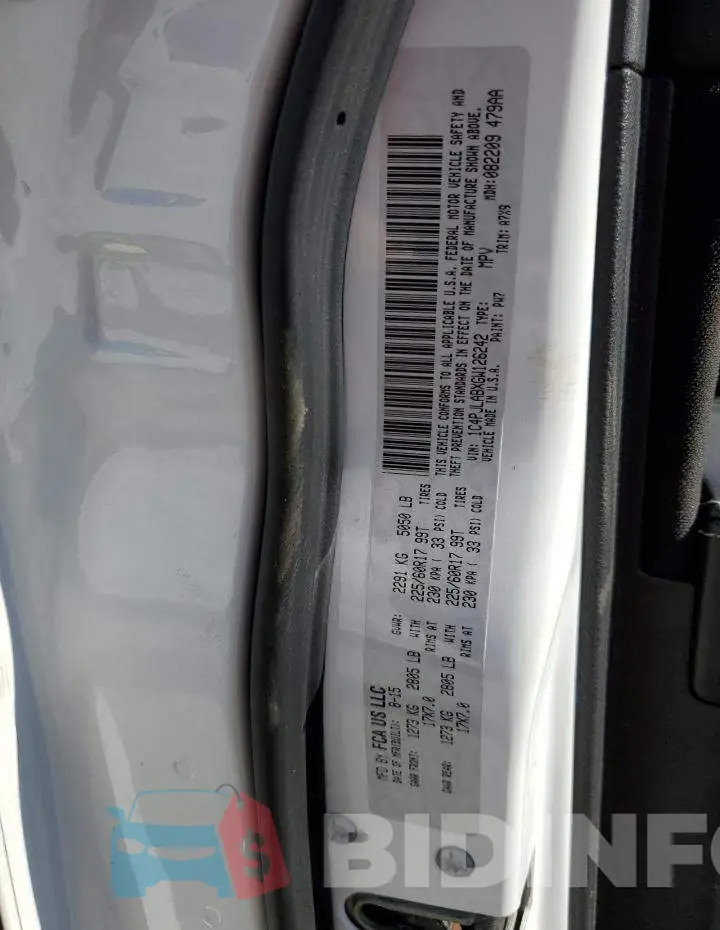 1C4PJLABXGW126242 Photo# 13