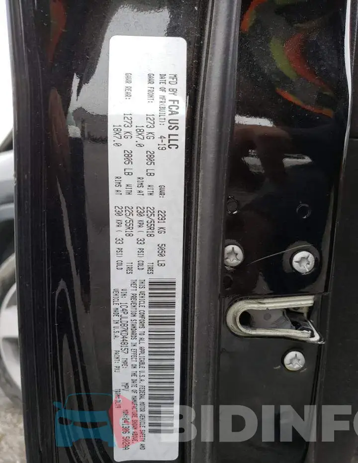 1C4PJLDB7KD448157 Photo# 12