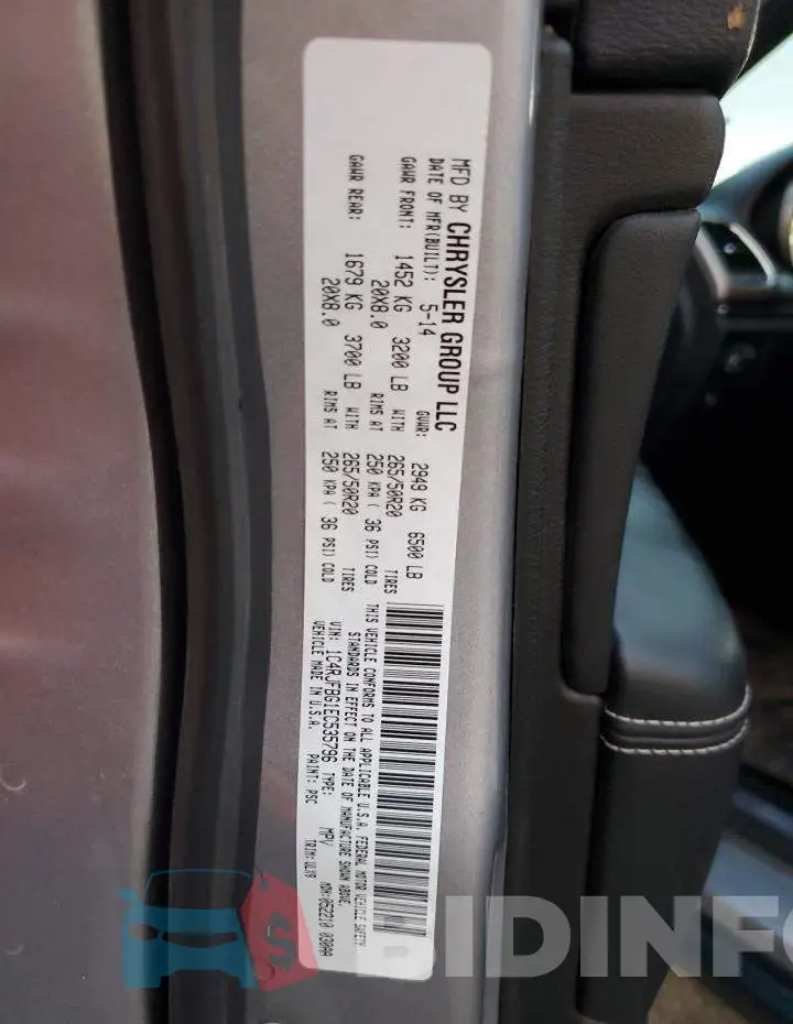 1C4RJFBG1EC535796 Photo# 12