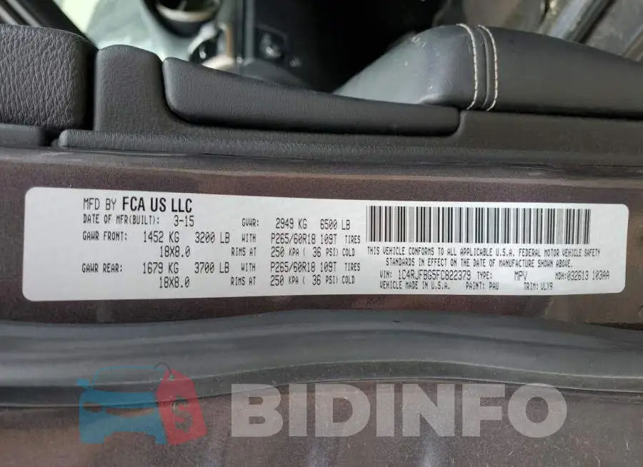 1C4RJFBG5FC822379 Photo# 12